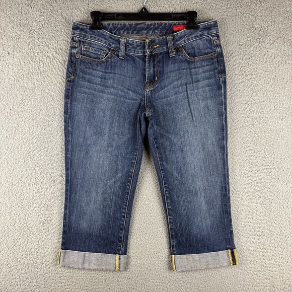 X2 Quality Denim Capri Pants Women’s Size 8 Blue Denim Low Rise - Picture 1 of 12